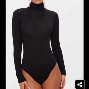 Black Turtleneck Bodysuit